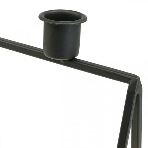 Product Candlestick Black Candlestick Advent wreath L38cm H31cm