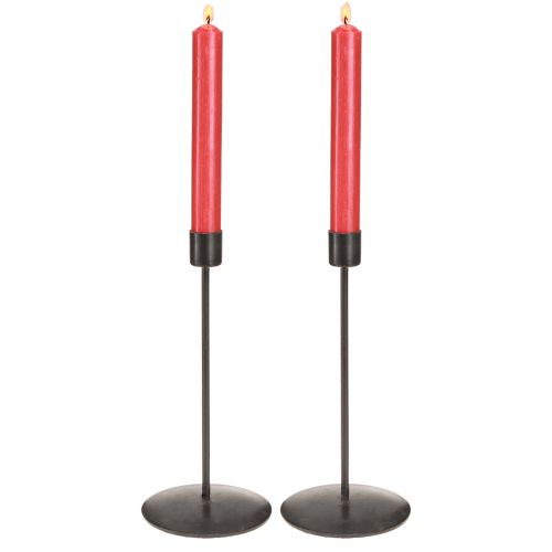 Product Candlestick holder antique brown H21.5cm 2pcs