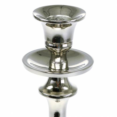 Floristik24 Candlestick silver H35cm