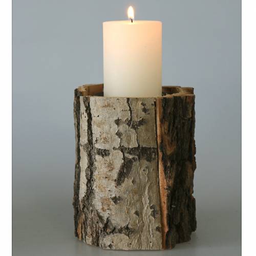 Product Candlestick wood Ø13cm H16cm