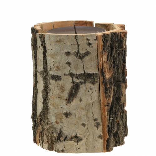 Floristik24 Candlestick wood Ø13cm H16cm