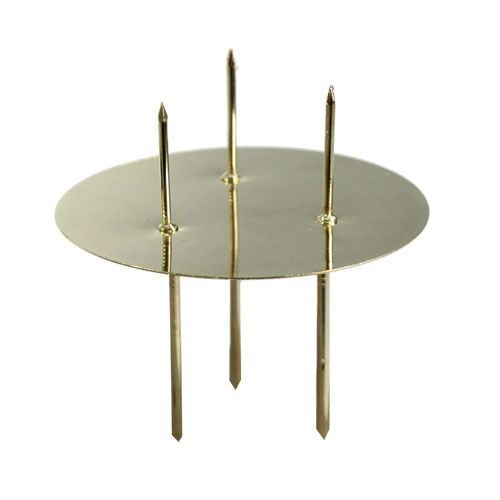 Floristik24 Candlestick gold Ø8cm