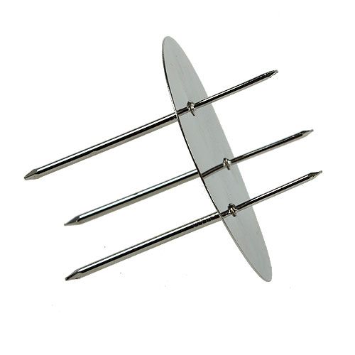 Floristik24 Advent wreath stud silver Ø8cm