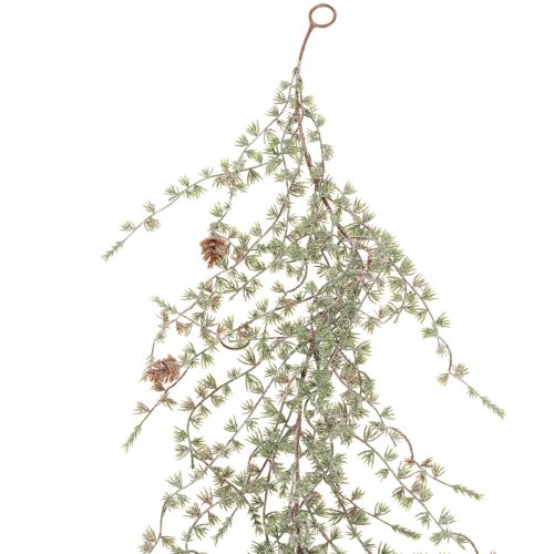Artificial garland with pine cones and needle branches for decoration, 185cm
