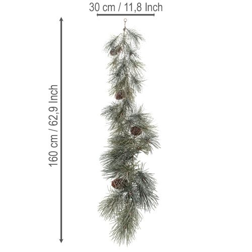Artificial pine garland with cones | Floristik24.ie