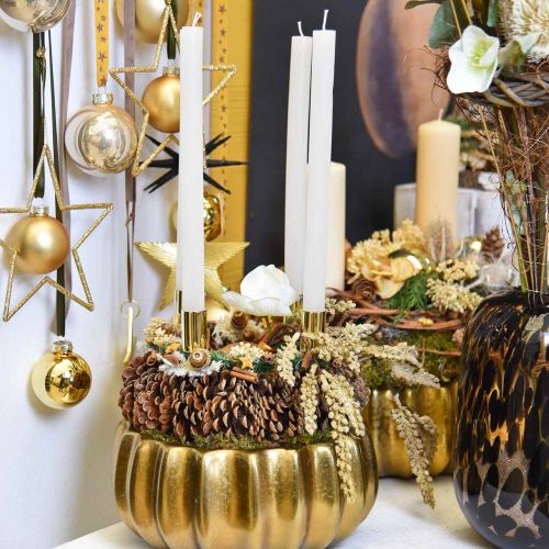 Floristik24 Pine cone wreath round Ø27cm