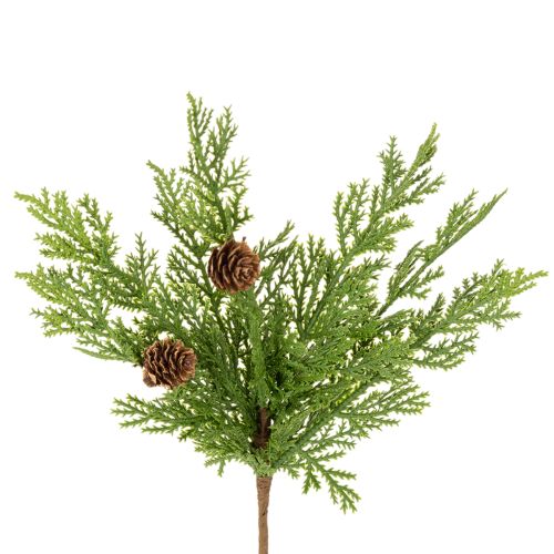 Artificial pine branch with cones, 28cm, 6 pieces buy online | Floristik24.ie