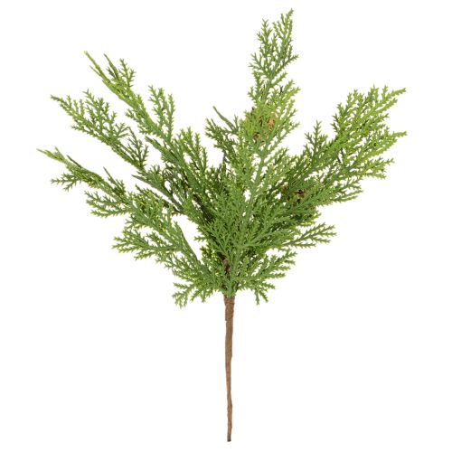 Artificial pine branch with cones, 28cm, 6 pieces | Floristik24.ie