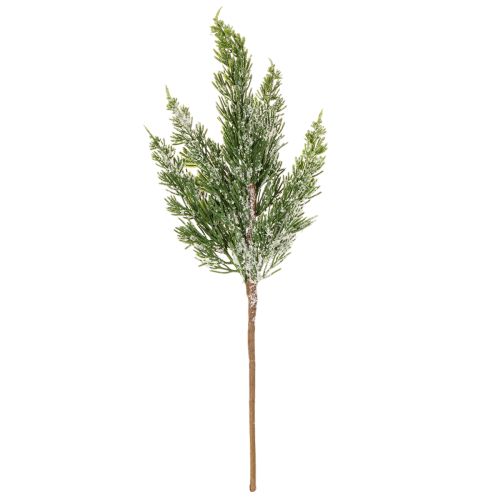 Artificially snow-covered pine branch for floral arrangements and Advent decorations, 40cm, 3 pieces | Floristik24.ie