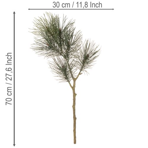 Artificial pine branch for table decorations and vases, 70cm | Floristik24.ie