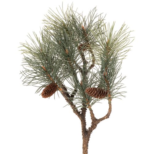 Artificial pine branch with cones, living room decoration, 93cm