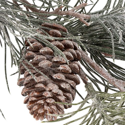 Artificial pine branch with cones and long needles 105cm | Floristik24.ie