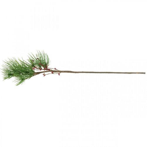 Floristik24 Decorative branch Artificial pine branch with berries green, red 58cm