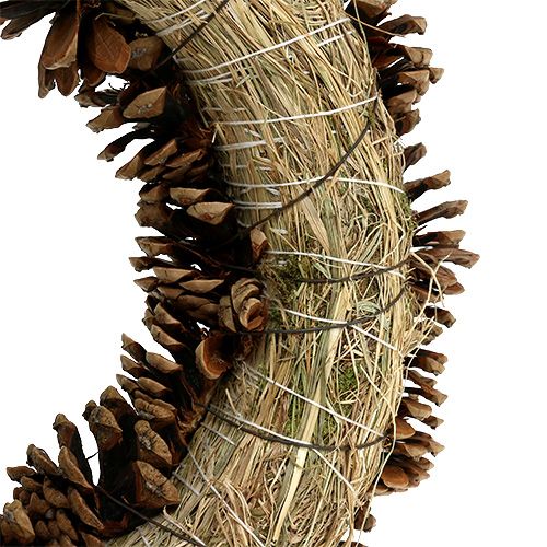 Floristik24 Pine cone wreath round flat Ø30cm