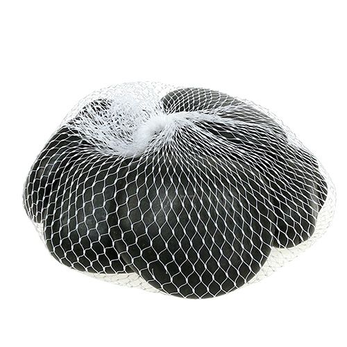Floristik24 Pebbles black 4cm - 7cm 1kg