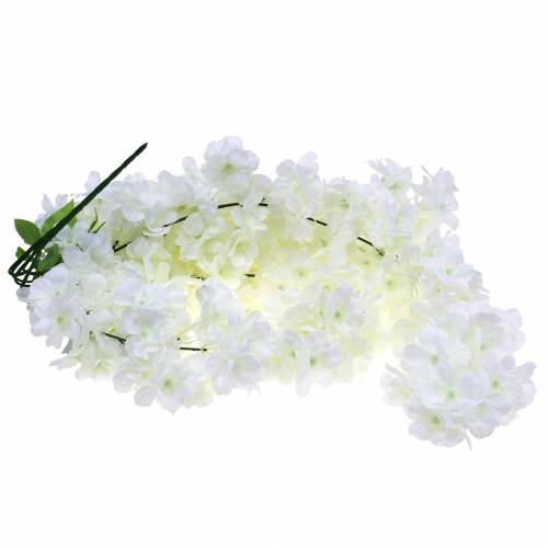 Product Cherry blossom branch with 5 branches white artificial 75cm