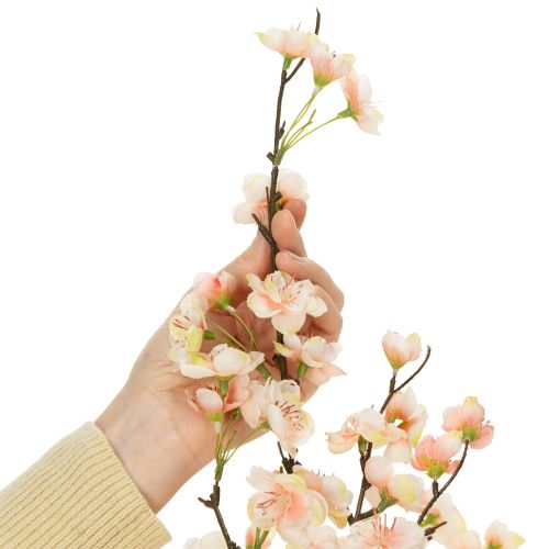 Product Decorative flowering branch with delicate cherry blossoms, 83cm, 3 pieces