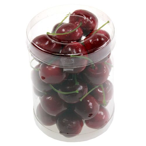 Floristik24 Cherries Ø2.5cm red 30p