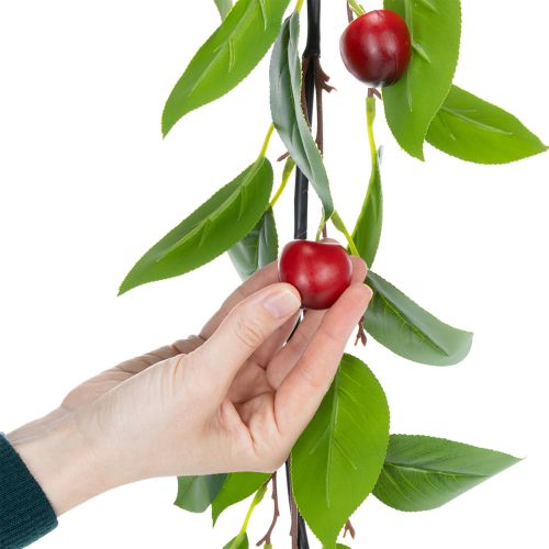 Product Artificial garland with cherries. Perfect for natural room decoration. Floral look. 160cm.