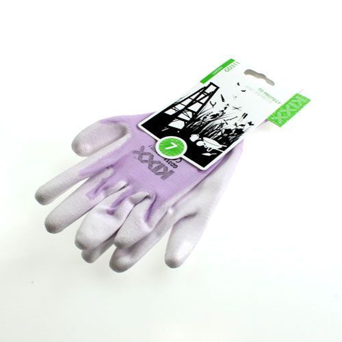 Product Kixx garden gloves white, lilac size 8