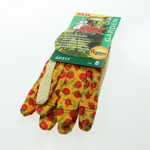 Floristik24 Kixx gardening gloves fruit motif size 8
