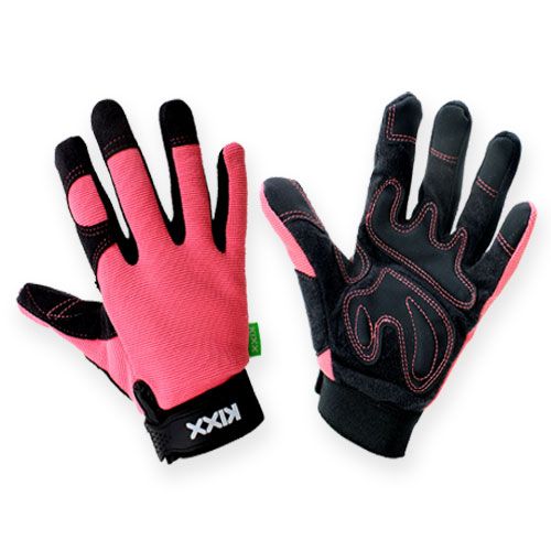 Product Kixx synthetic gloves size 8 pink, black