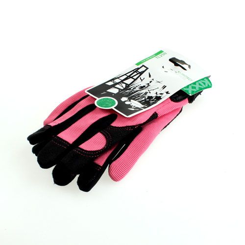 Product Kixx Synthetic Gloves Size 8 Pink, Black
