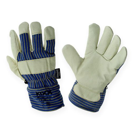 Kixx winter gloves size 10 blue, beige