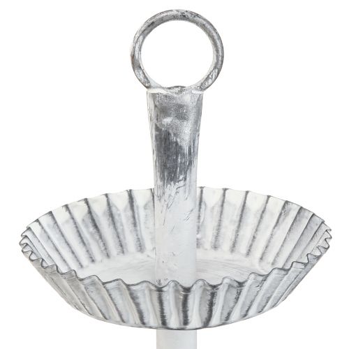 Product Etagere Shabby Chic Metal White 2-tier Ø16.5cm