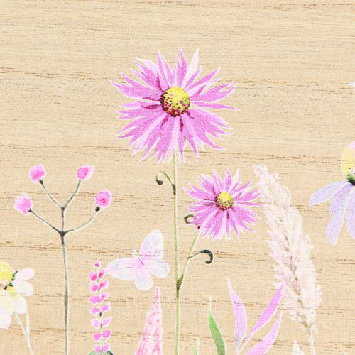 Product Small Wooden Box Flowers and Butterflies Wood 30×18cm