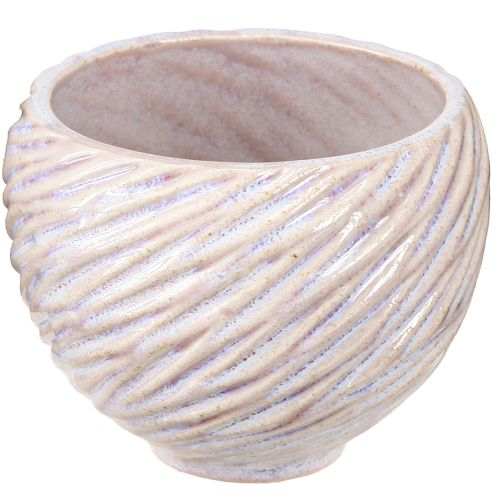 Product Small ceramic bowls in pink spiral decor Ø9cm 4pcs