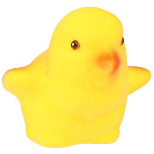 Product Small Easter Chicks Yellow Orange Flocked H4.5cm 18 pcs