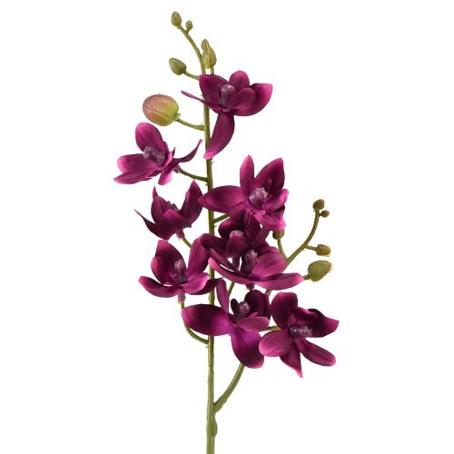 Small Orchid Phalaenopsis Artificial Flower dark purple 30cm