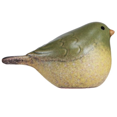 Floristik24 Small Ceramic Bird Ceramic Decoration Spring Green 8.5cm 4 pcs