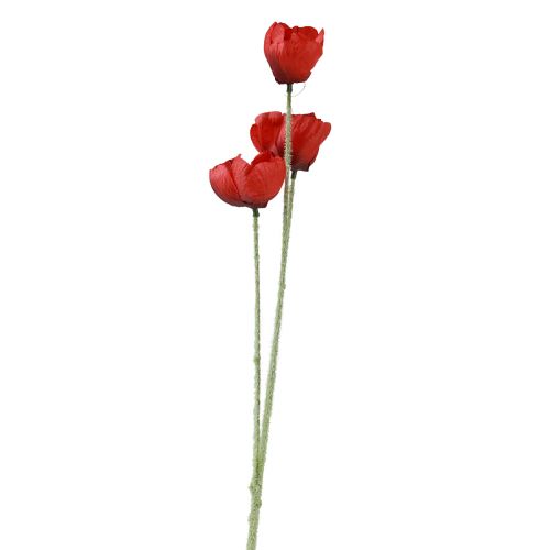 Product Artificial flowers poppy red 50cm
