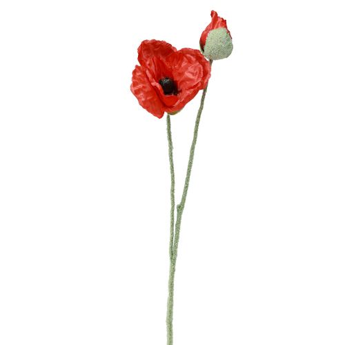 Artificial flowers poppy red 67cm