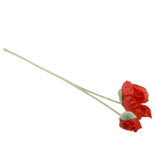 Product Artificial flowers poppy red 67cm