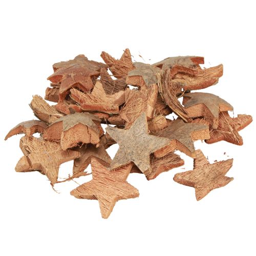 Product Coconut Star Decoration Natural Christmas Decoration Natural 5.5-7cm 30 pcs