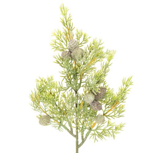 Artificial conifer branch with cones as artificial table decoration, 39cm, 4 pieces