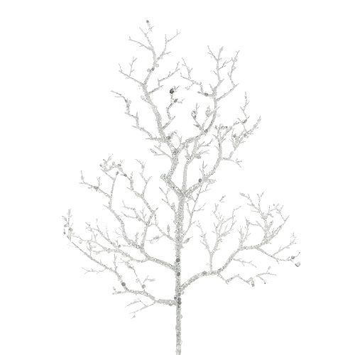 Floristik24 Coral branch with mica white L32cm 3pcs