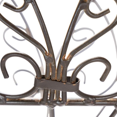 Product Metal garden basket, vintage style decorative item for stylish outdoor use, 95cm