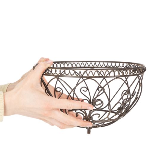 Product Metal garden basket, vintage style decorative item for stylish outdoor use, 95cm