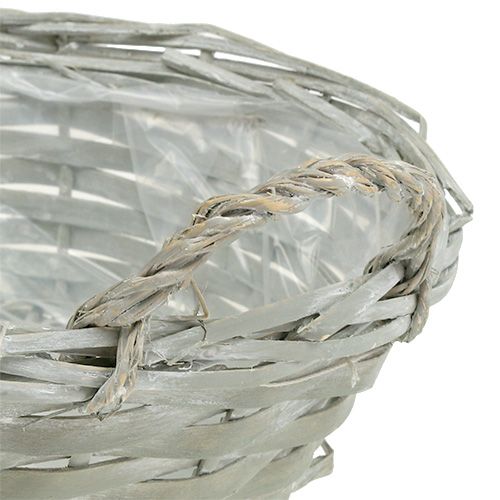 Product Basket round gray Ø24cm H10cm 1pc