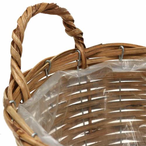 Floristik24 Basket wicker basket Ø25cm high 20cm flower basket for planting