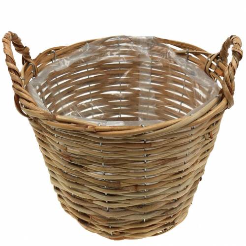Floristik24 Basket wicker basket Ø25cm high 20cm flower basket for planting