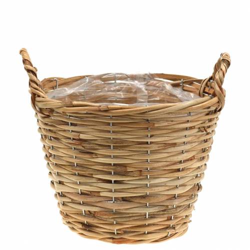 Floristik24 Basket wicker basket Ø25cm high 20cm flower basket for planting