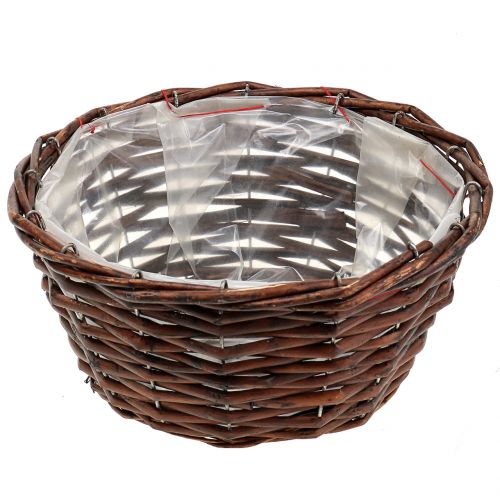 Floristik24 Round basket for planting nature Ø25cm