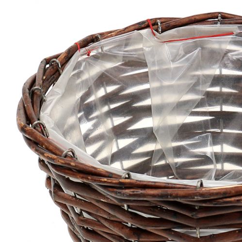 Floristik24 Round basket for planting nature Ø25cm