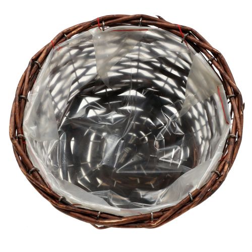 Floristik24 Round basket for planting nature Ø25cm