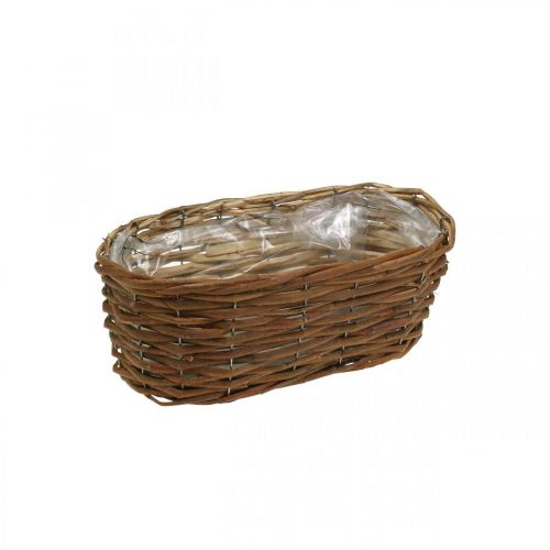 Flower basket, basket for planting, flower decoration natural L31cm H11.5cm
